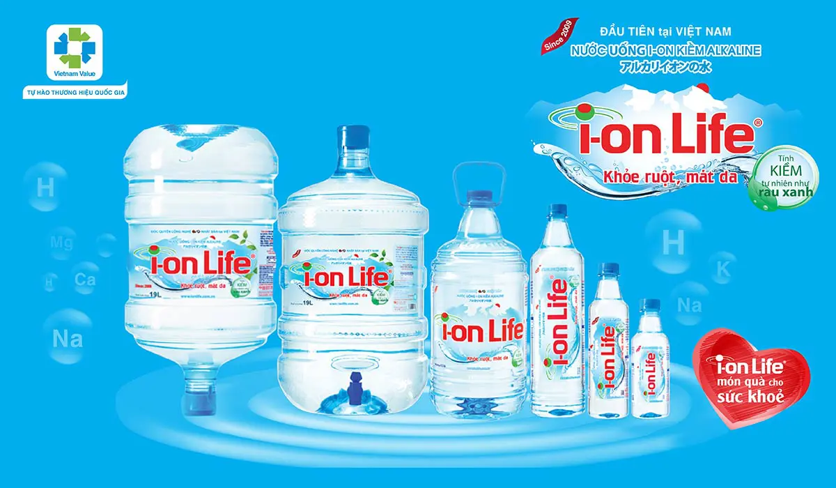 nước ion life 19l bình úp