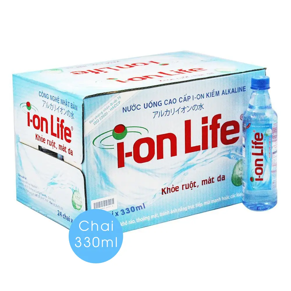 thùng nước Ion life chai 330ml