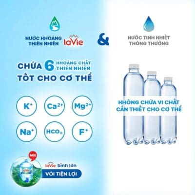 6 khoáng chất thiết yếu Lavie