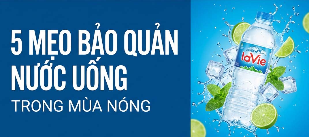 bảo quản nước mùa nóng đúng cách