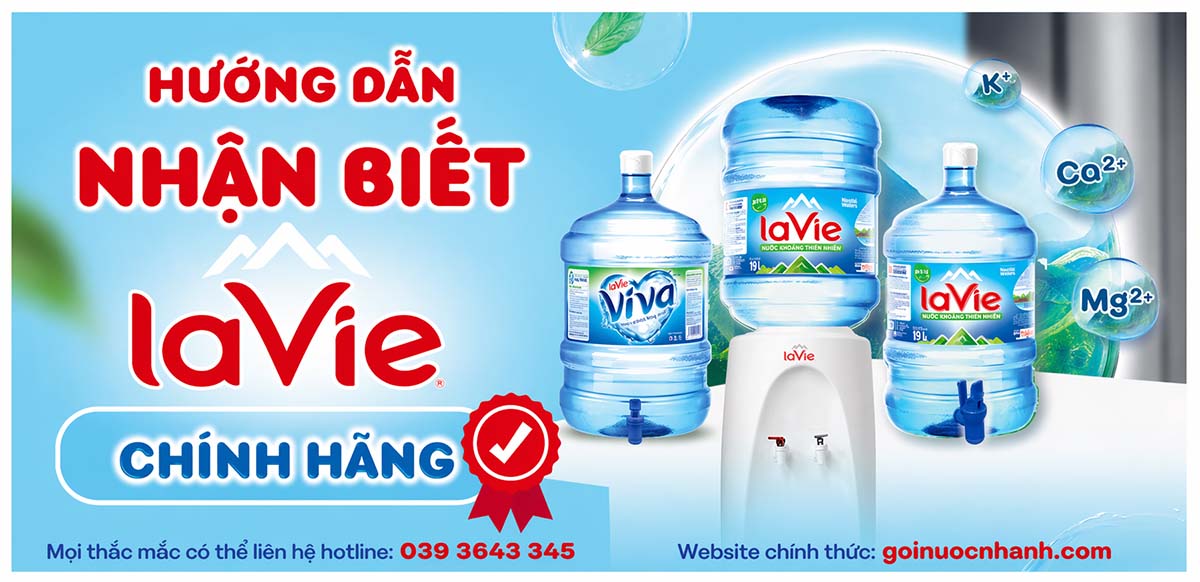 phân biệt nước lavie thật giả